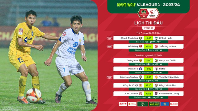 Xem trực tiếp bóng đá Việt Nam hôm nay: Thanh Hóa vs HAGL (18h), Hải Phòng vs Viettel (19h15)