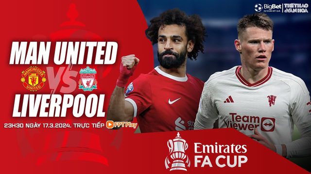 Nhận định bóng đá MU vs Liverpool (22h30 hôm nay 17/3), FA Cup vòng tứ kết