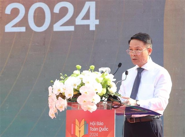 Bế mạc Hội Báo toàn quốc năm 2024: TTXVN đoạt giải A hạng mục Gian trưng bày xuất sắc - Ảnh 1.