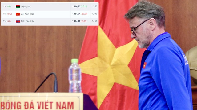 ĐT Việt Nam lập kỷ lục buồn về rớt hạng FIFA sau trận thua đau Indonesia