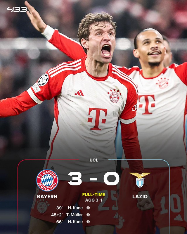 Kết quả bóng đá Cúp C1: Harry Kane lập cú đúp đẳng cấp giúp Bayern vào tứ kết, cùng Mbappe đua ‘Vua phá lưới’ - Ảnh 3.