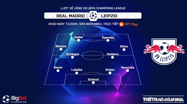 Nhận định bóng đá Real Madrid vs Leipzig (03h00, 7/3), lượt về vòng 1/8 Cúp C1 châu Âu - Ảnh 4.