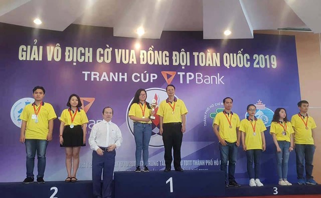TP.HCM thắng lớn tại giải cờ vua đồng đội toàn quốc tranh Cúp TPBank 2019