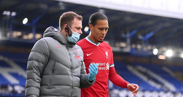 Liverpool, Van Dijk, Everton vs Liverpool, Van Dijk chấn thương, Van Dijk nghỉ hết mùa, kết quả Everton vs Liverpool, kết quả bóng đá Anh, bảng xếp hạng Ngoại hạng Anh