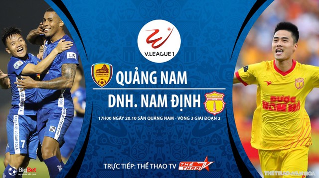 Nhận định bóng đá nhà cái. Quảng Nam vs Nam Định. Trực tiếp bóng đá Việt Nam 2020