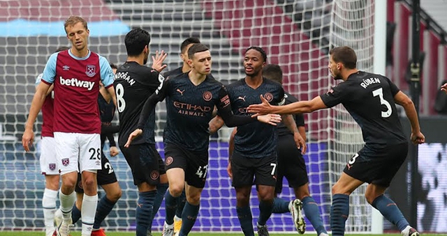 Video West Ham 1-1 Man City. Video clip bàn thắng trận West Ham vs Man City. Kết quả bóng đá Man City đấu với West Ham. Kết quả Ngoại hạng Anh vòng 6. BXH bóng đá Anh