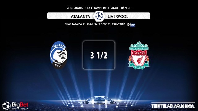 Keo nha cai, nhận định kết quả, Atalanta vs Liverpool, Truc tiep bong da, K+PC, Cúp C1, trực tiếp Atalanta vs Liverpool, trực tiếp bóng đá, xem bóng đá trực tuyến Liverpool