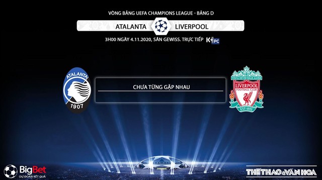 Keo nha cai, nhận định kết quả, Atalanta vs Liverpool, Truc tiep bong da, K+PC, Cúp C1, trực tiếp Atalanta vs Liverpool, trực tiếp bóng đá, xem bóng đá trực tuyến Liverpool