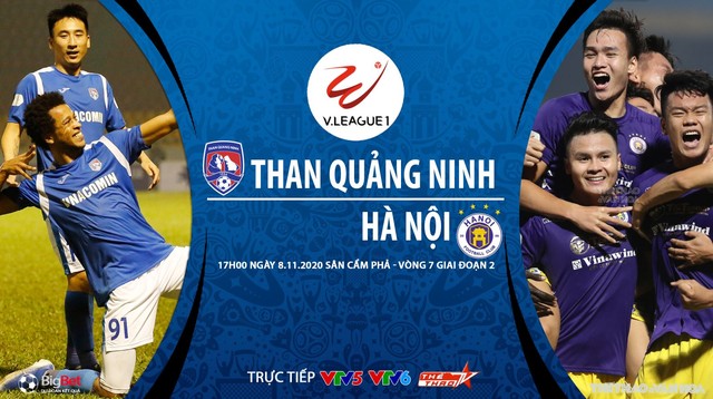 Trực tiếp Than Quảng Ninh vs Hà Nội. VTV6. VTV5. BĐTV. Truc tiep bong da
