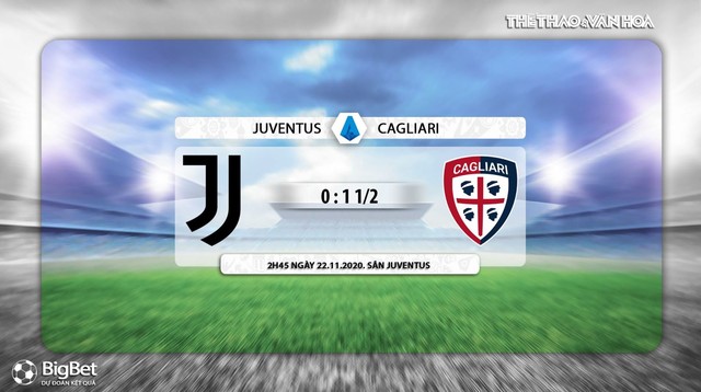 Keo nha cai, Nhận định kết quả, Juventus vs Cagliari, Vòng 8 Serie A, Trực tiếp Truyền hình FPT, trực tiếp bóng đá Ý, Serie A, xem trực tiếp Juventus đấu với Cagliari