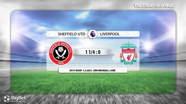 Keo nha cai, nhận định kết quả, Sheffied vs Liverpool, K+, K+PM trực tiếp bóng đá Ngoại hạng Anh, Truc tiep bong da, Trực tiếp Sheffield vs Liverpool, Kèo Sheffield Liverpool