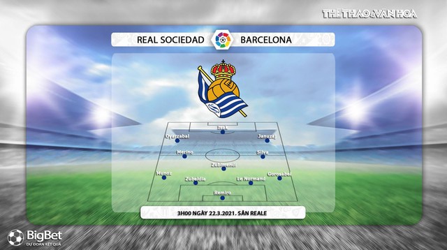 Keo nha cai, Nhận định kết quả, Real Sociedad vs Barcelona, BĐTV trực tiếp bóng đá Tây Ban Nha, kèo Barcelona, xem trực tiếp bóng đá Barcelona đấu với Real Sociedad, kè Barca