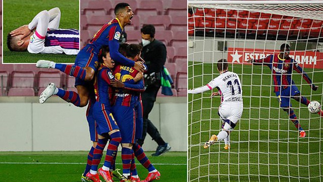 Barcelona 1-0 Valladolid: Dembele ghi bàn phút cuối, Barca chỉ còn kém ngôi đầu 1 điểm