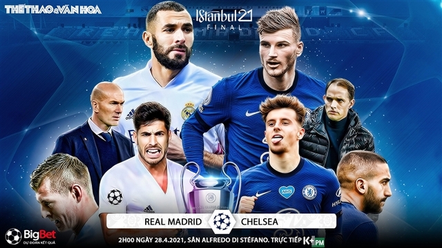 Nhận định bóng đá nhà cái Real Madrid vs Chelsea. K+, K+PM trực tiếp bóng đá Champions League