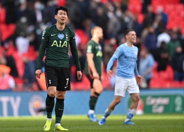 Man City 1-0 Tottenham, Son Heung Min, Son Heung Min khóc, kết quả cúp liên đoàn, kết quả Man City vs Tottenham, Man City, video clip Man City vs Tottenham