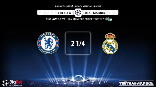 Keo nha cai, nhận định kết quả, Chelsea vs Real Madrid, K+, K+PM trực tiếp bóng đá Bán kết cúp C1, bán kết Champions League, kèo Chelsea, kèo Real Madrid, kèo bóng đá C1