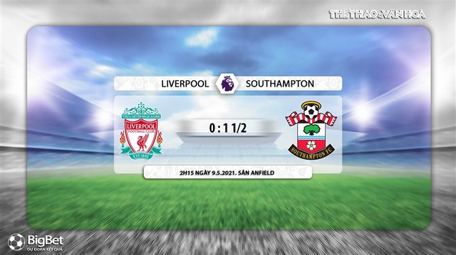 Keo nha cai, Nhận định kết quả, Liverpool vs Southampton, K+, K+PM trực tiếp bóng đá Ngoại hạng Anh, trực tiếp Liverpool vs Southampton, kèo Liverpool, kèo bóng đá Anh