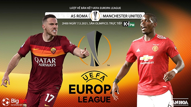 Trực tiếp K+PM, Roma vs MU, Trực tiếp bóng đá C2, Trực tiếp MU, xem trực tiếp MU đấu với Roma, trực tiếp bóng đá Europa League, trực tiếp Roma vs MU, bán kết C2