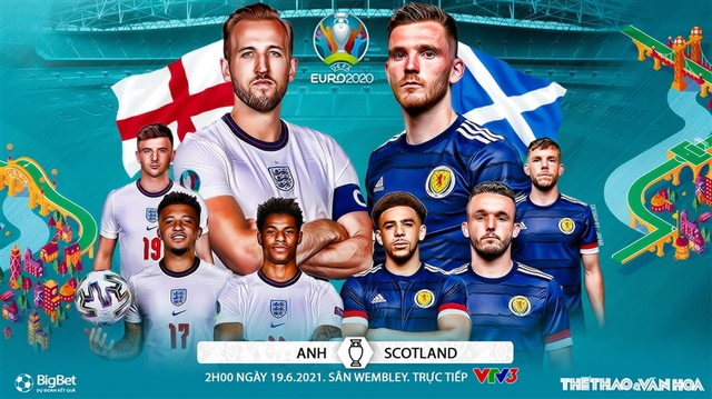 Kèo nhà cái Anh vs Scotland. Nhận định bóng đá bóng đá EURO 2021. Trực tiếp VTV3, VTV6