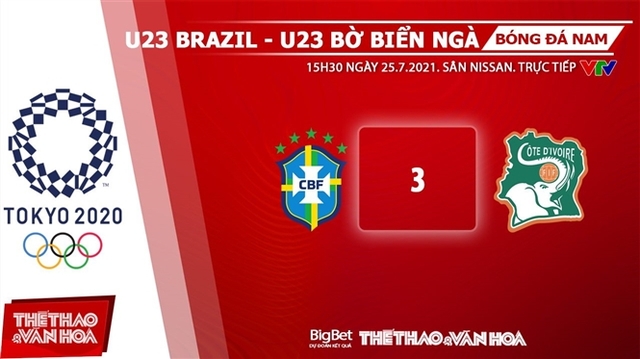 keo nha cai, keo bong da, nhận định kết quả, nhận định bóng đá Nhận định bóng đá U23 Brazil vs Bờ Biển Ngà, kèo bóng đá Nhận định bóng đá U23 Brazil vs Bờ Biển Ngà, VTV6, VTV5, trực tiếp bóng đá hôm nay, Olympic 2021, ty le keo, nhận định bóng đá