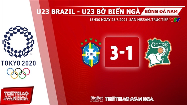 keo nha cai, keo bong da, nhận định kết quả, nhận định bóng đá Nhận định bóng đá U23 Brazil vs Bờ Biển Ngà, kèo bóng đá Nhận định bóng đá U23 Brazil vs Bờ Biển Ngà, VTV6, VTV5, trực tiếp bóng đá hôm nay, Olympic 2021, ty le keo, nhận định bóng đá