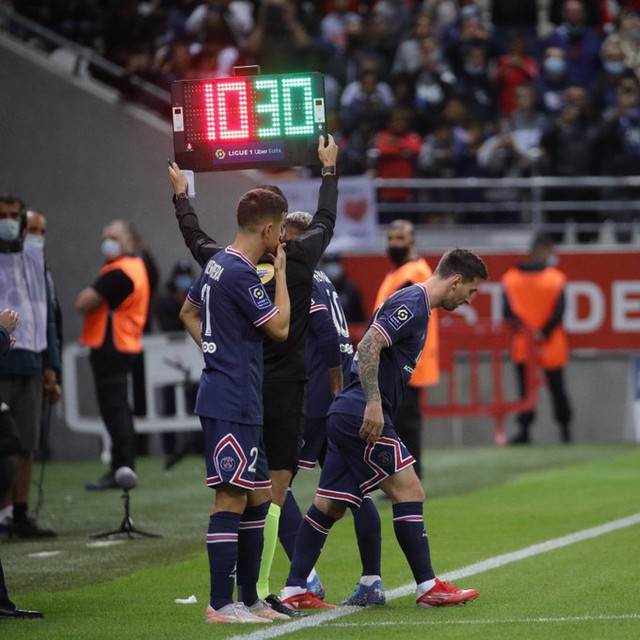 Ket qua bong da Pháp, Reims 0–2 PSG, Messi, Mbappe, tin bong da messi, ket qua bong da PSG, Messi ra mắt PSG, tin bong da Pháp, Bang xep hang bong da Phap, Leo Messi