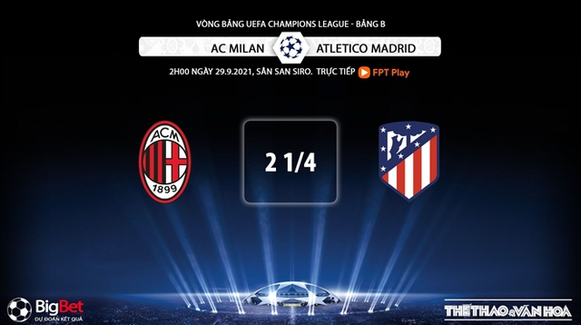 Milan vs Atletico Madrid, nhận định kết quả, nhận định bóng đá Milan vs Atletico Madrid, nhận định bóng đá, AC Milan, Atletico Madrid, keo nha cai, nhan dinh bong da, kèo bóng đá, Cúp C1