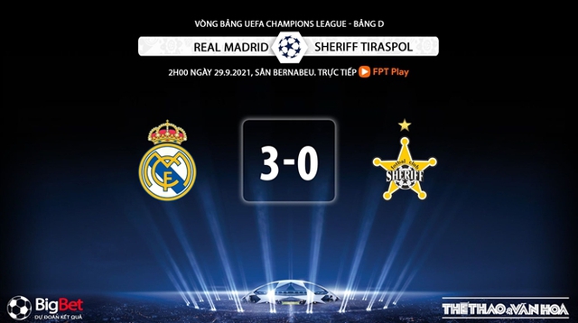 Real Madrid vs Sheriff, nhận định kết quả, nhận định bóng đá Real Madrid vs Sheriff, nhận định bóng đá, keo nha cai, nhan dinh bong da, kèo bóng đá, Real Madrid, Sheriff Tiraspol, Cúp C1