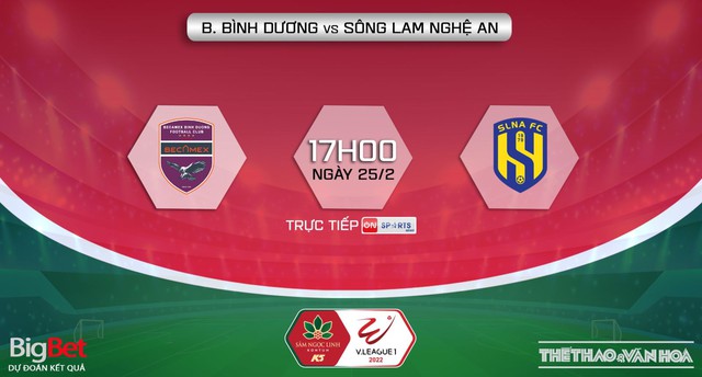 Nhận định bóng đá nhà cái Bình Dương vs SLNA. Nhận định, dự đoán bóng đá V-League 2022 (17h00, 25/2)