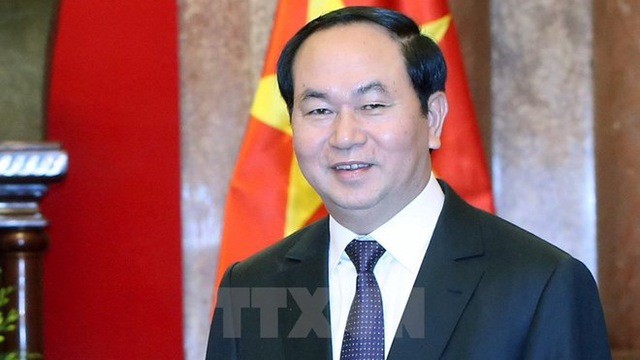 Chủ tịch nước Trần Đại Quang trả lời phỏng vấn báo chí Trung Quốc