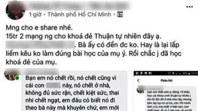 Thông tin hai mẹ con sản phụ tử vong do sinh 'thuận tự nhiên': Bộ Y tế vào cuộc