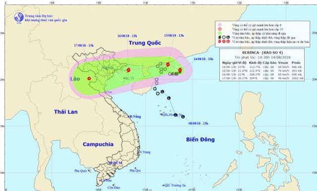 BÃO SỐ 4, TIN BÃO SỐ 4, Bão số 4 2018, Tin bão, Bão BEBINCA, Tin bão mới nhất, Áp thấp nhiệt đới, Tin áp thấp, Bão đổ bộ, Cơn bão số 4