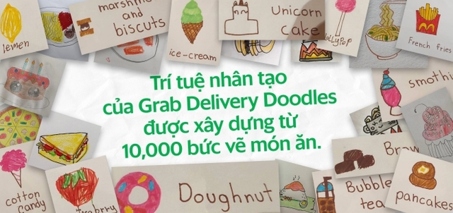 Grab ra mắt Delivery Doodles với sự trợ giúp từ AI của Google