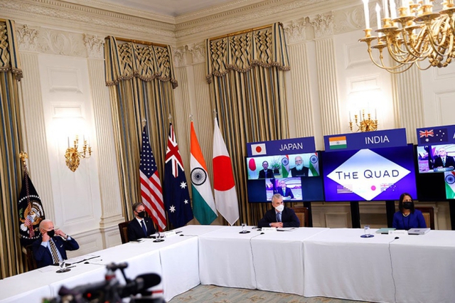 Hội nghị thượng đỉnh Nhóm Bộ Tứ. Nhóm Bộ Tứ gồm những nước nào. Nhóm Bộ Tứ Australia Ấn Độ Nhật Bản Mỹ