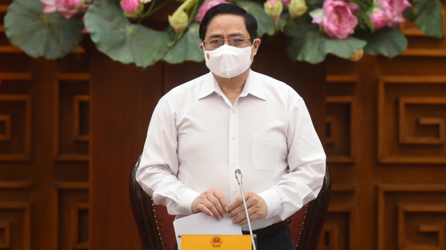  Thủ tướng Chính phủ Phạm Minh Chính: Siết chặt trách nhiệm cá nhân, tập thể trong phòng, chống dịch Covid-19