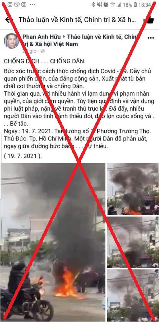 TP HCM phản hồi thông tin sai sự thật về việc người dân bức xúc tự thiêu, Covid, dịch covid 19, covid tphcm, covid 19 hôm nay