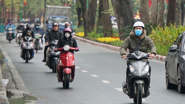 Bắc Bộ và Trung Bộ trời rét, Tây Nguyên và Nam Bộ ngày nắng