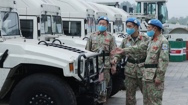 Đội Công binh số 1 sẵn sàng lên đường thực hiện nhiệm vụ gìn giữ hòa bình của Liên hợp quốc