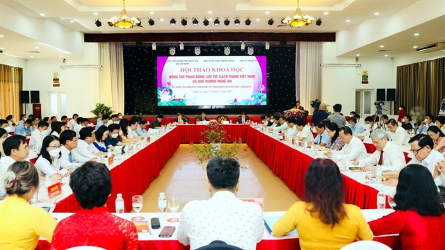 Hội thảo khoa học 'Đồng chí Phan Đăng Lưu với cách mạng Việt Nam và quê hương Nghệ An'