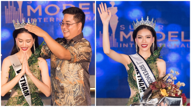 Bùi Quỳnh Hoa đăng quang SuperModel International 2022