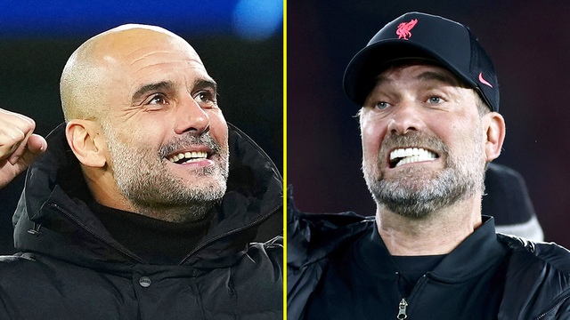 Pep Guardiola vs Jurgen Klopp, Pep Guardiola, Jurgen Kloppp, Liverpoool, Man City, cuộc đua vô địch, Ngoại hạng Anh, bóng đá Anh, Premier League, BXH Ngoại hạng Anh