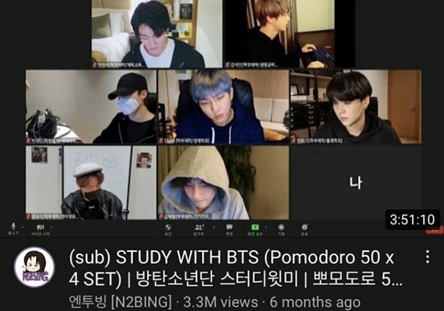 BTS, Học online cùng BTS mùa đại dịch Covid, Study with BTS, Jungkook, V BTS, Jimin