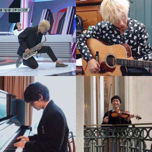 BTS, V BTS, V BTS gây bão mạng với khả năng chơi nhiều nhạc cụ, Jungkook, Jin