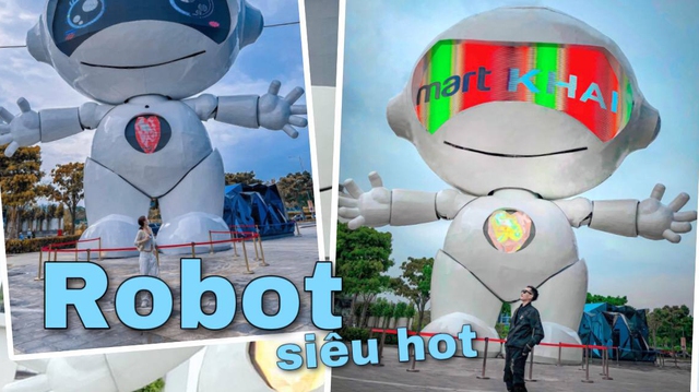 Giới trẻ TP.HCM đổ xô đến 'sống ảo' với chú robot khổng lồ mới toanh trong khu đô thị ở thành phố Thủ Đức
