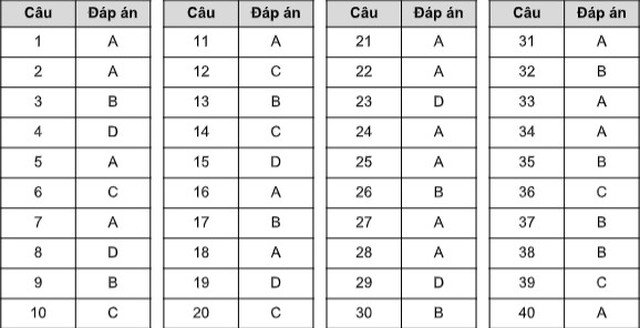 Đáp án Đề minh họa, Đáp án Đề thi minh họa, Đề thi minh họa, Đề minh họa, Đáp án Đề thi minh họa 2020, Đáp án Đề minh họa 2020, đáp án đề minh họa, đáp án đề thi minh họa