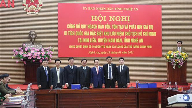 Công bố Quy hoạch bảo tồn, tôn tạo, phát huy giá trị Di tích Quốc gia đặc biệt Khu lưu niệm Chủ tịch Hồ Chí Minh tại Nghệ An