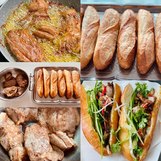 Cường Đôla vào bếp vì bà con vùng dịch, Cường Đôla làm bánh mì chả cho bà con vùng dịch, Suchin theo ba mẹ vào bếp vì bà con vùng dịch, bánh mì chả tặng bà con vùng dịch