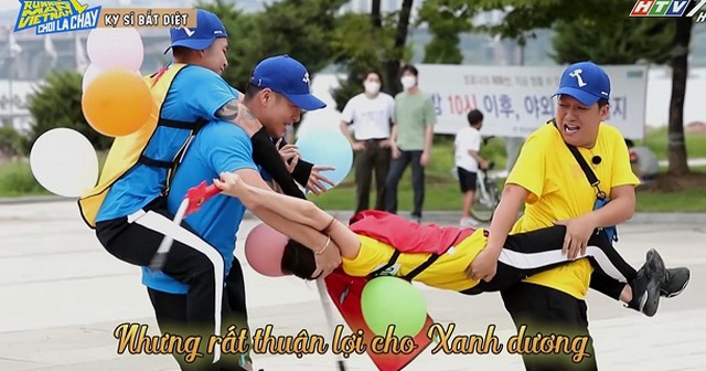 Lan Ngọc chơi dơ, chơi dơ như Lan Ngọc ở Running Man, Lan Ngọc túm quần Ngô Kiến Huy, Lan Ngọc vật vã chơi dơ, Lan Ngọc chơi dơ ở Hàn Quốc, Running Man Vietnam tập 5