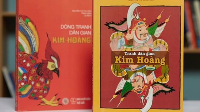 tranh dân gian, tranh dân gian Kim Hoàng, dòng tranh dân gian Kim Hoàng, dòng tranh dân gian. tranh dân gian Kim Hoàng của Nguyễn Thị Thu Hòa, ra mắt sách tranh dân gian