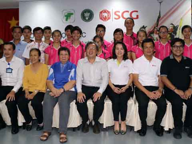 Cầu lông TP.HCM hợp tác với Tập đoàn SCG Thái Lan thúc đẩy phát triển cầu lông. Ảnh: Bình Minh